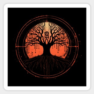 Spooky Halloween - Haunted Forest - Eerie Art - "Tree of Wonders" Sticker